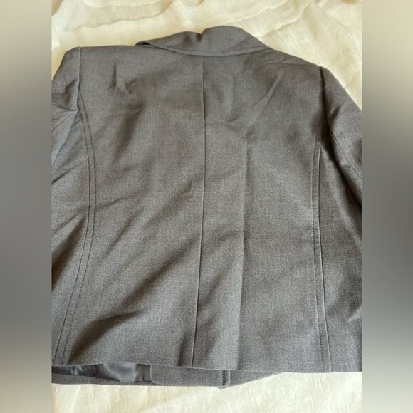 NWT TAHARI ARTHUR S. LEVINE Blazer Womens Gray 3 Button Cuffed Business Size 14 - Picture 11 of 14